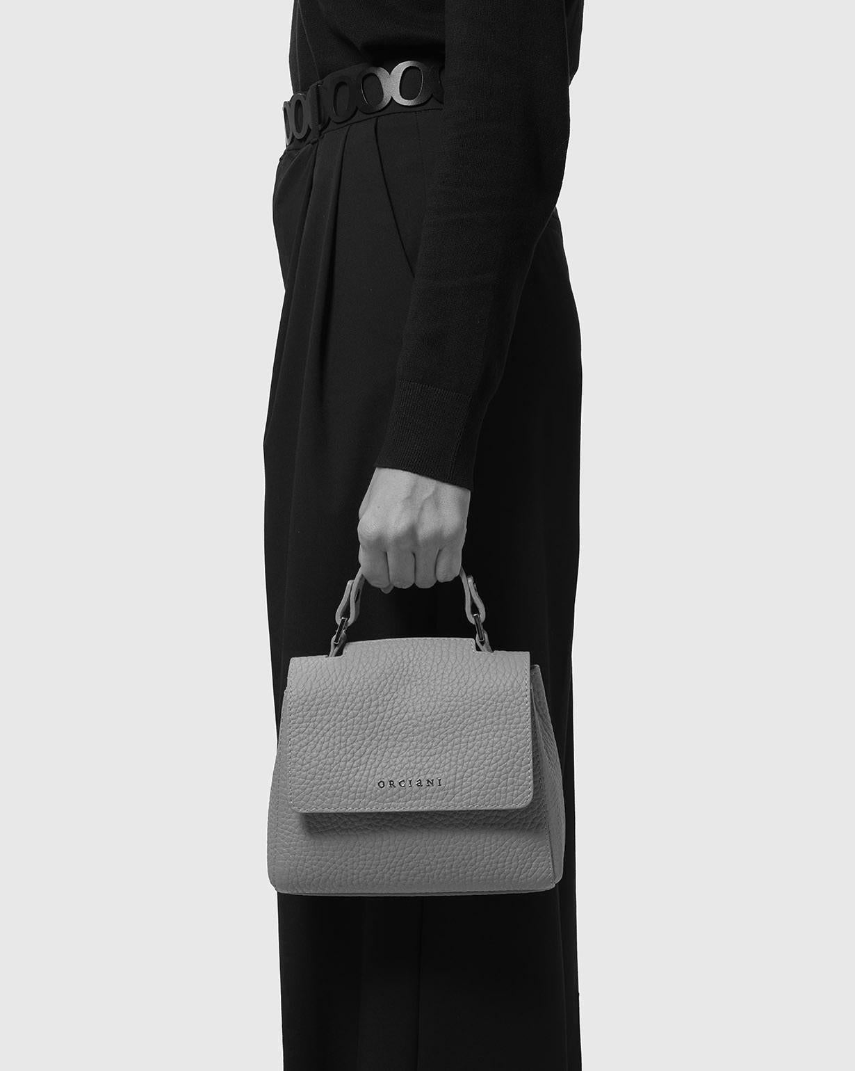 Borsa Sveva Soft Mini a mano in pelle con tracolla B02019SOF CHIANTI ORCIANI