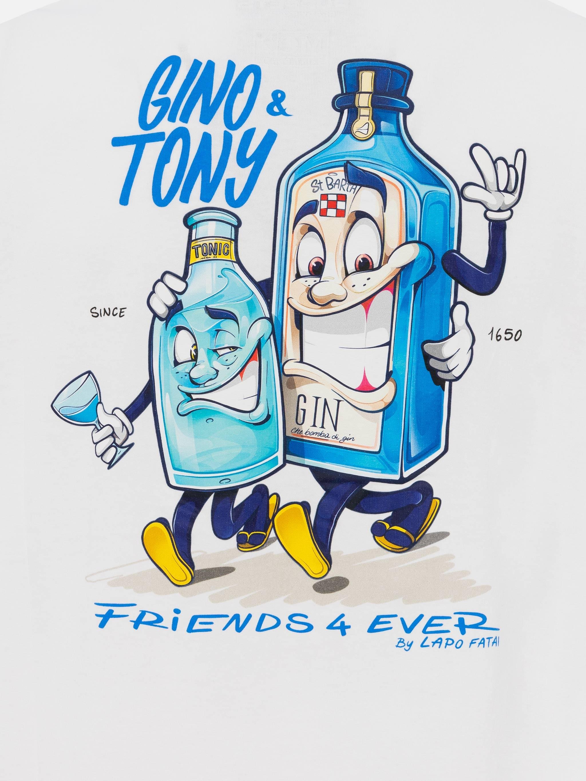 T-shirt da uomo in cotone con stampa