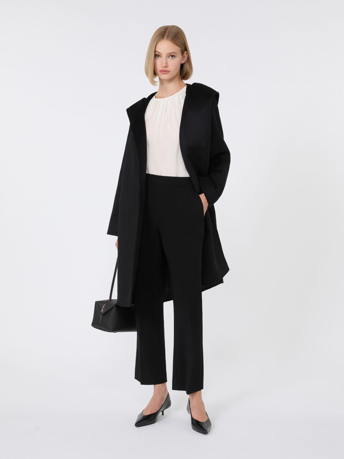 Cappotto con cappuccio in lana NEWMANG 013 MAX MARA STUDIO