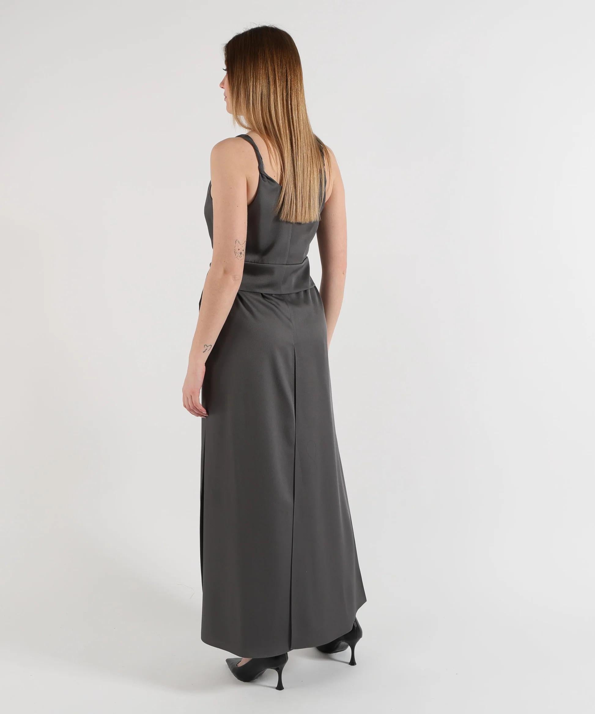 Abito in twill crepe con fusciacca EW003317AF20495 U8150 ARMANI