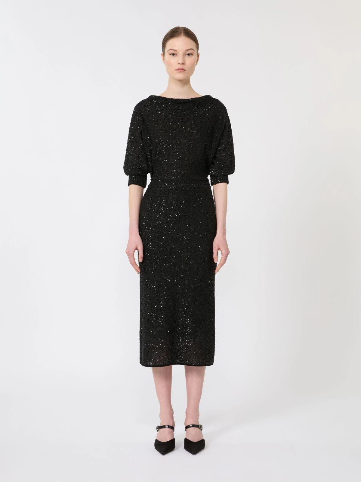 MSEGETTO<BR/>Abito in filato di viscosa e paillette MSEGETTO 001 MAX MARA STUDIO