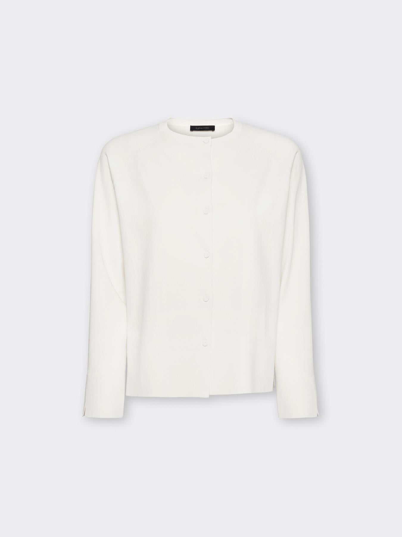 Cardigan girocollo misto viscosa<BR/> M562Z100752N 11 ELENA MIRO