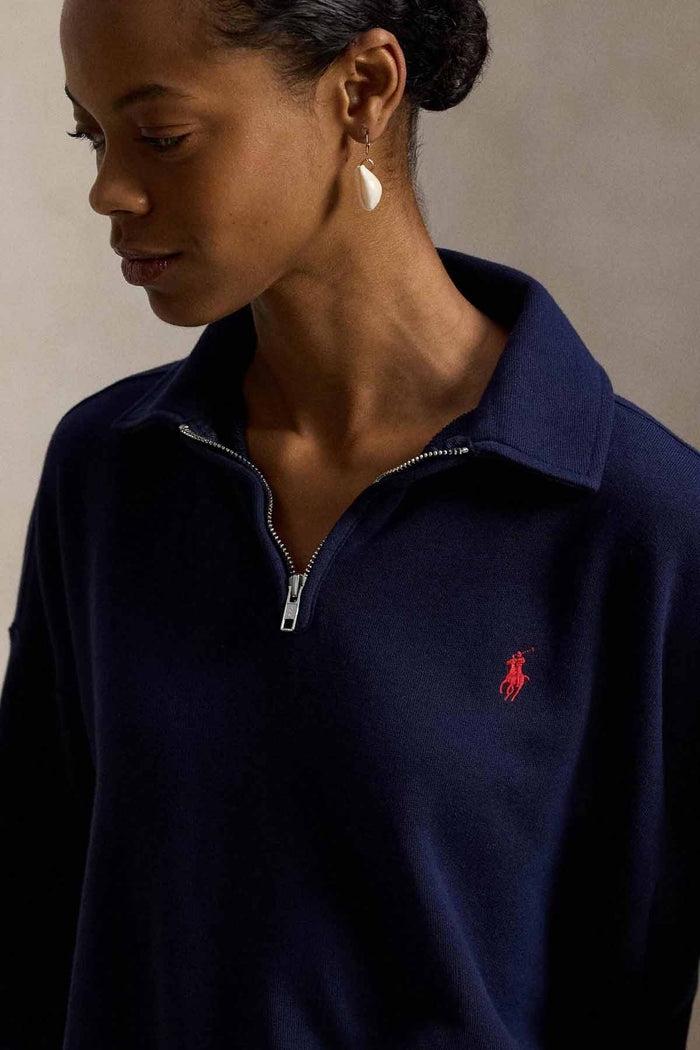 Felpa donna in misto cotone felpato 211B18686 003 RALPH LAUREN