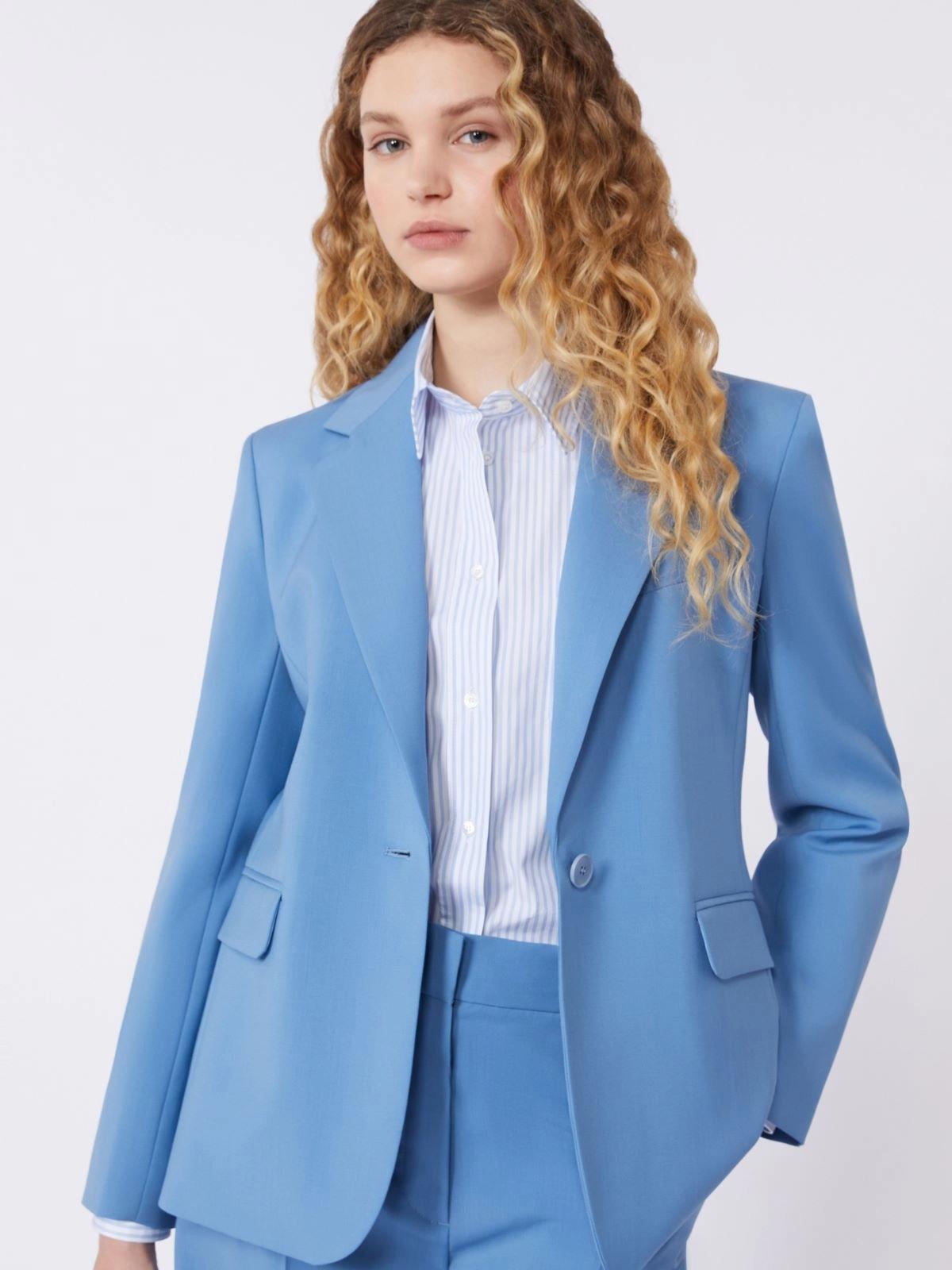WKDLAMINE<BR/>Blazer in lana stretch WKDLAMINE 005 WEEKEND