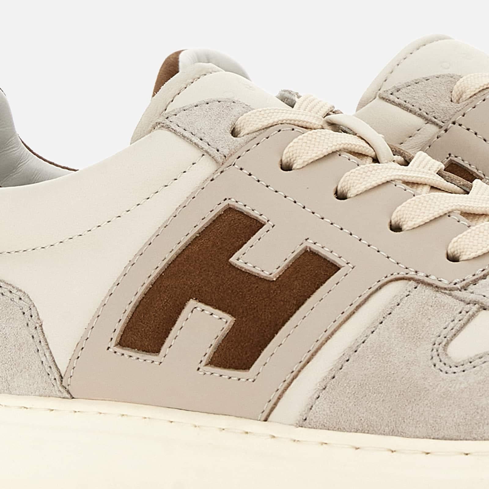 Sneakers Hogan H-TV<BR/>Marrone Avorio HXM6680FZ00UHC 687N HOGAN