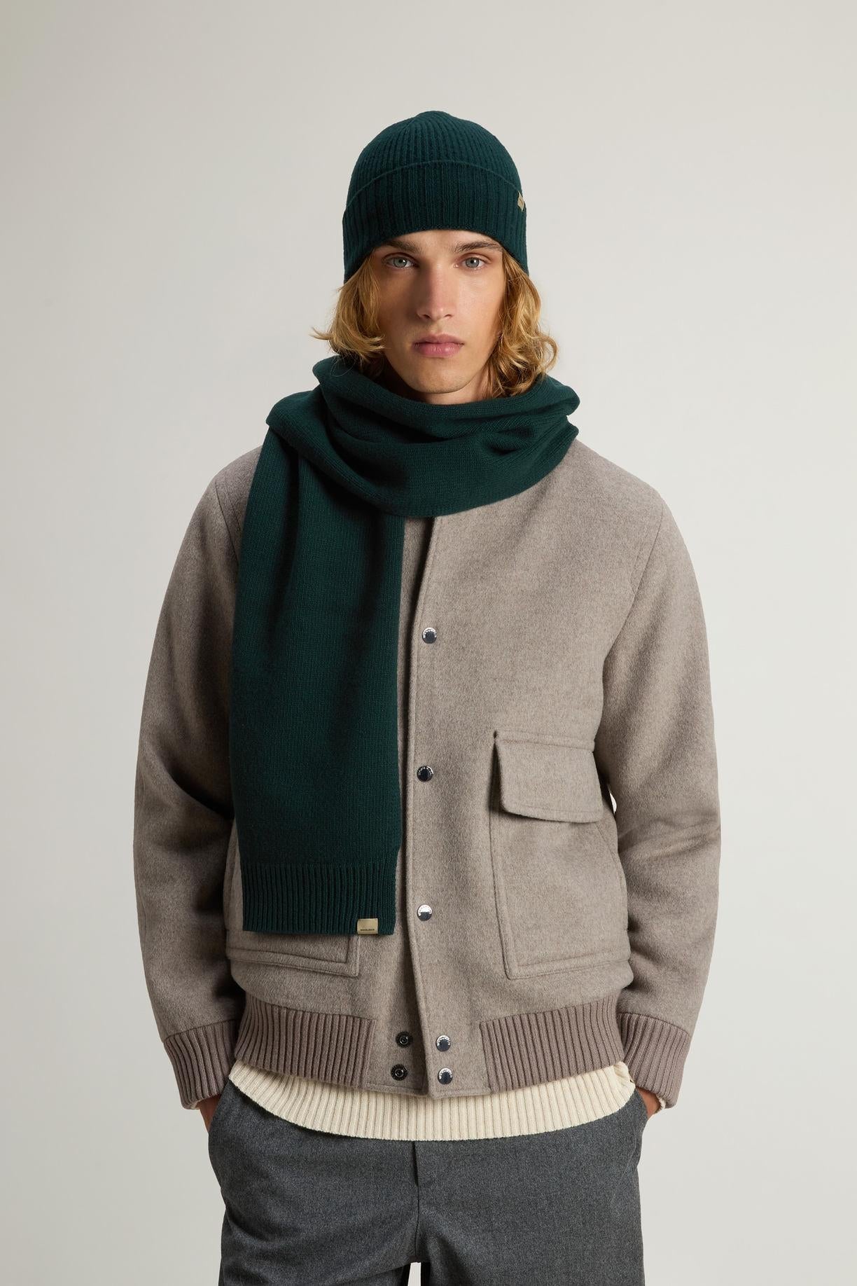 Set regalo con berretto e sciarpa in misto lana<BR/> CFWOAC2034MRUF0659 6518 WOOLRICH