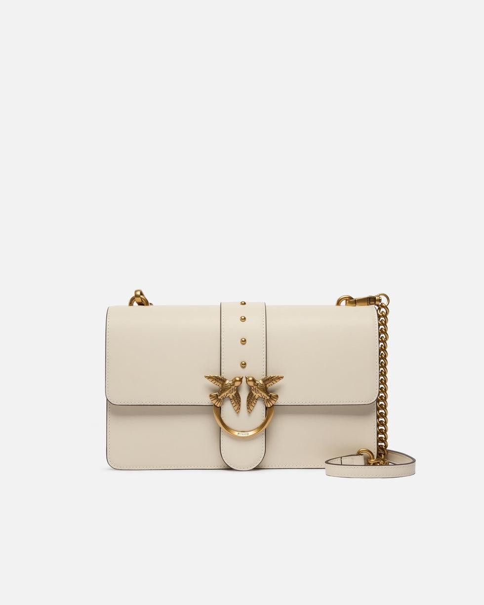 Borsa a mano media Love Bag One in pelle<BR/> 105857A0F1 Z14Q PINKO