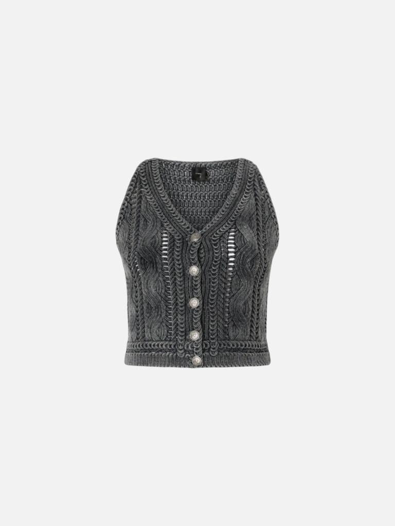 Gilet in maglia di cotone Myrtus Pinko<BR/> 106859A3BA I91 PINKO