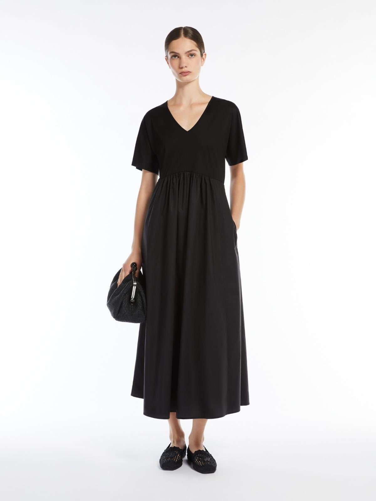 Abito donna in jersey di cotone dal volume ampio BRONZO 009 WEEKEND
