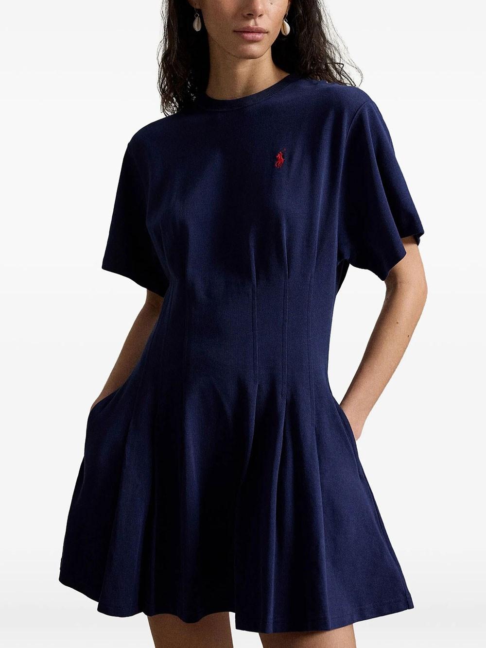ABITO A MAGLIETTA IN JERSEY DI COTONE<BR/> 211A96342 004 RALPH LAUREN