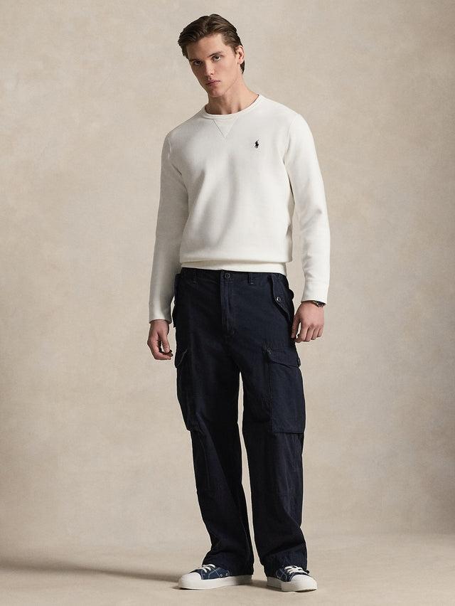 Felpa POLO RALPH LAUREN<BR/>in misto cotone con ricamo iconico 710961139 500 RALPH LAUREN