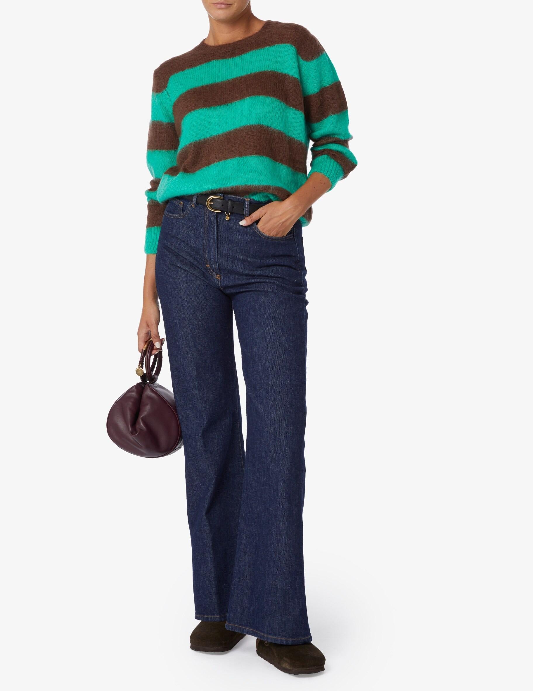Pantalone jeans donna gamba dritta