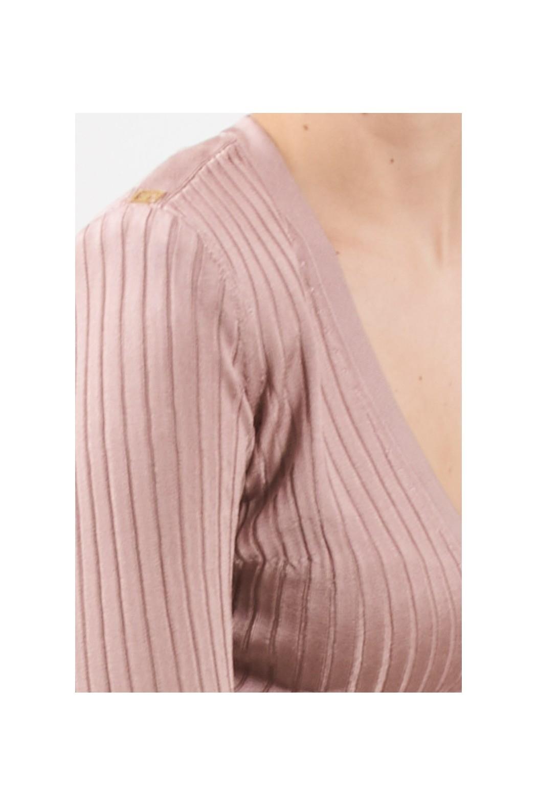Maglia in filato di viscosa con dettagli logo MK21S56E2 EA6 ELISABETTA FRANCHI
