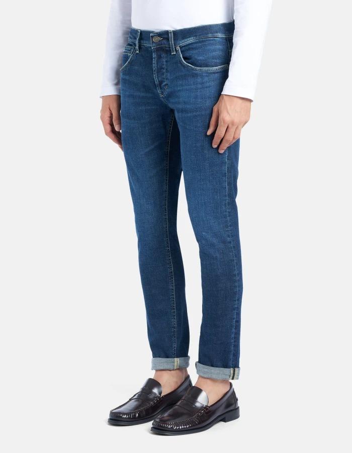Jeans George skinny in denim stretch responsabile<BR/> UP232DSK316J12 800 DONDUP