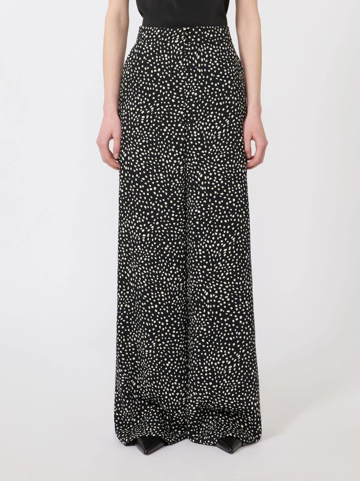 MSTFRESCO<BR/>Pantalone in sablé stampato MSTFRESCO 002 MAX MARA CAPSULE