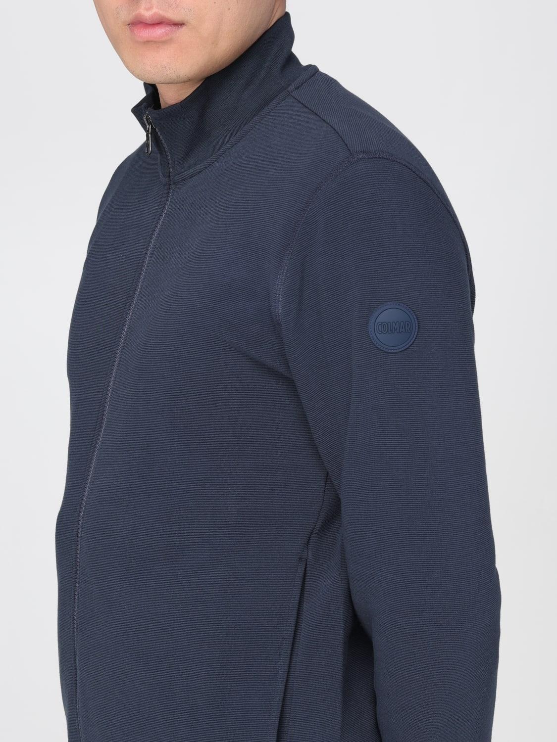 Felpa in misto cotone con zip Colmar<BR/> 6152R1XL 68 COLMAR