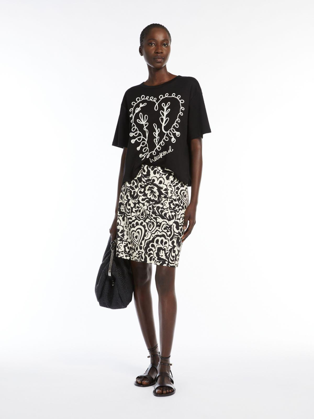 T-shirt in cotone con stampa LECCO 004 WEEKEND
