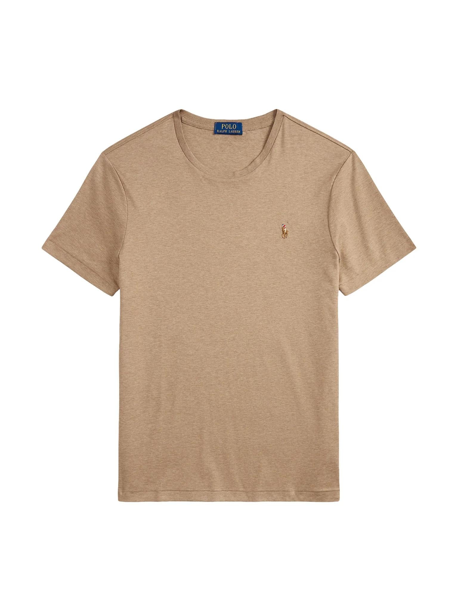 T-shirt in cotone con pony multicolor 710740727 103 RALPH LAUREN