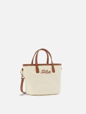Borsa City mini in nylon bianca<BR/> CB0005 01818L MC2 SAINT BARTH