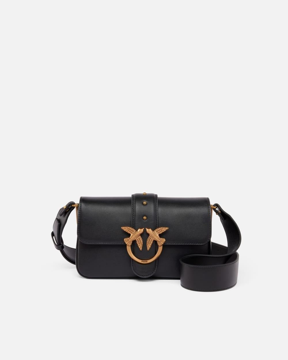 Borsa a tracolla morbida Mini Love Bag in pelle