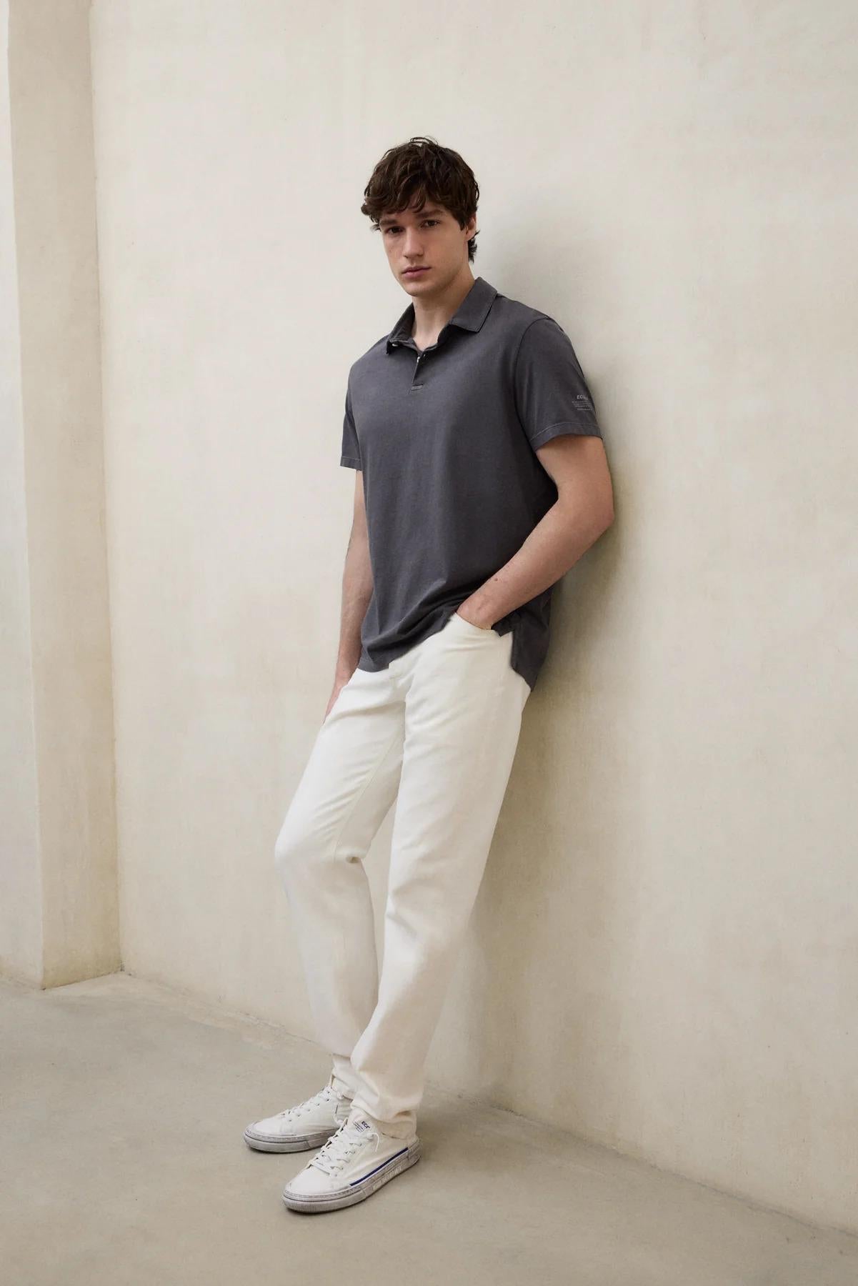 Polo Theo Grigio Scuro<BR/><BR/> THEO 303 ECOALF