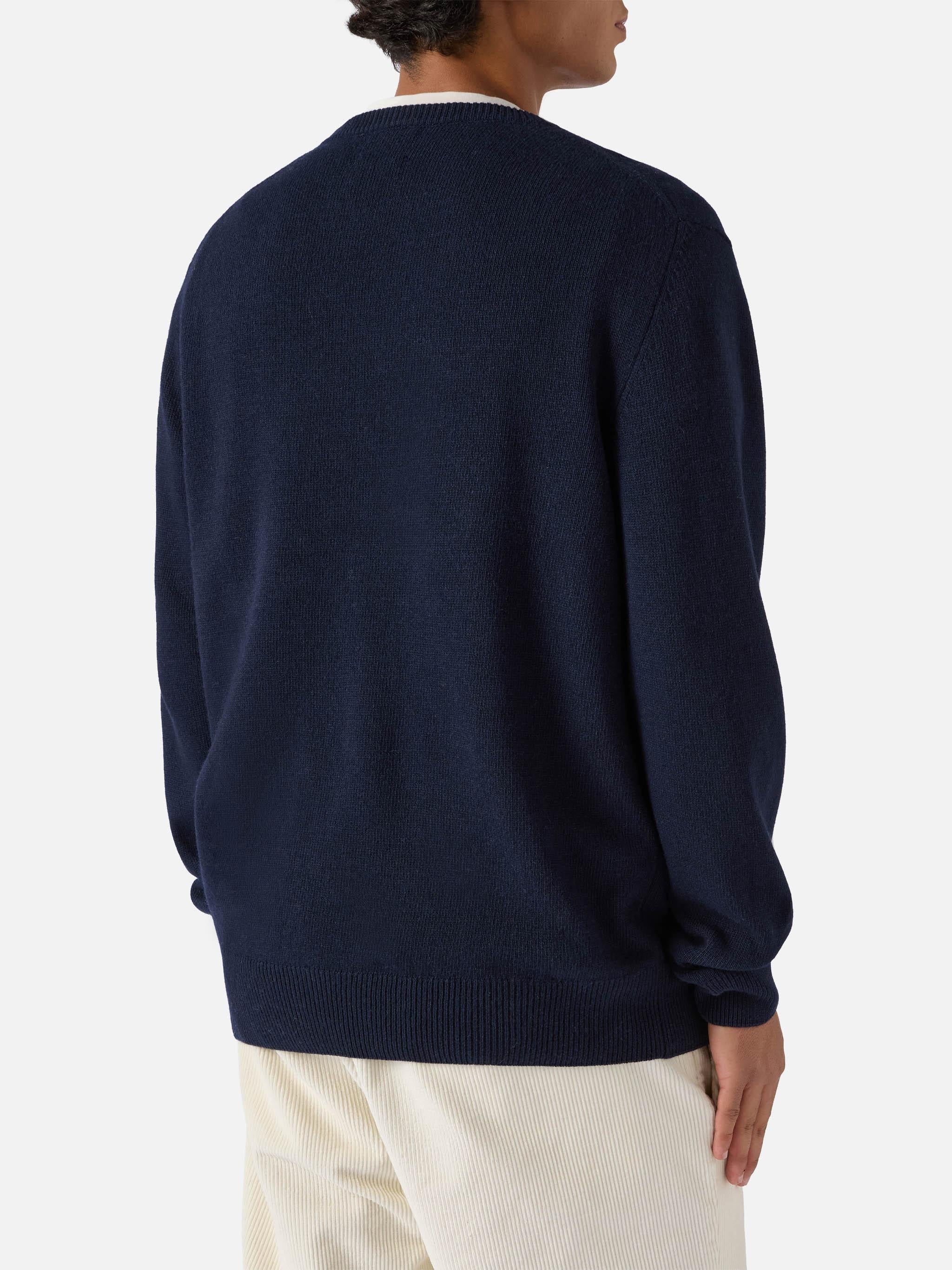 Maglione Heron con jacquard Vacanze di Natale HER0001 00013I MC2 SAINT BARTH