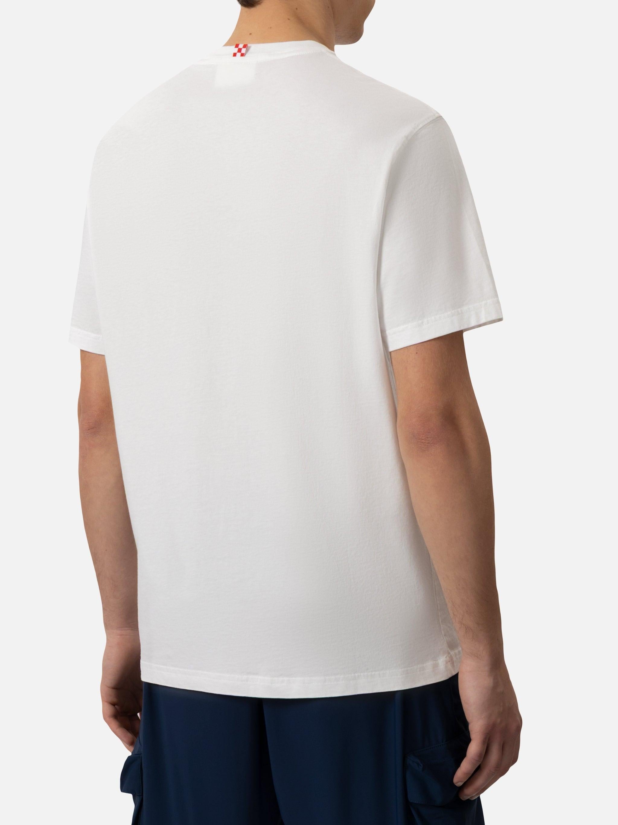 T-shirt da uomo in cotone con stampa