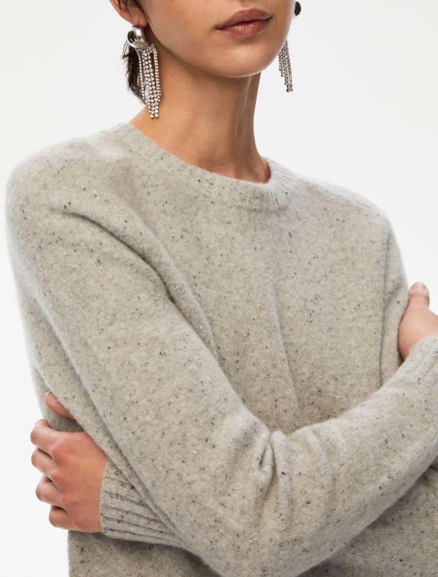 Maglia in filato misto lana melange ADITO 003 IBLUES