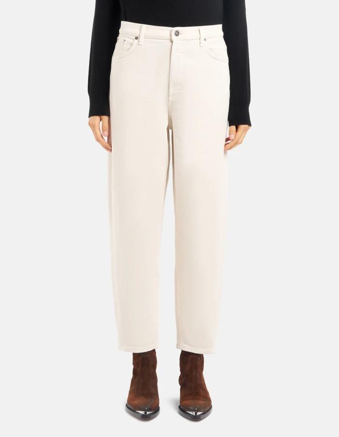 Jeans Bessie loose in bull stretch<BR/> DP784BSE037KPT 005 DONDUP