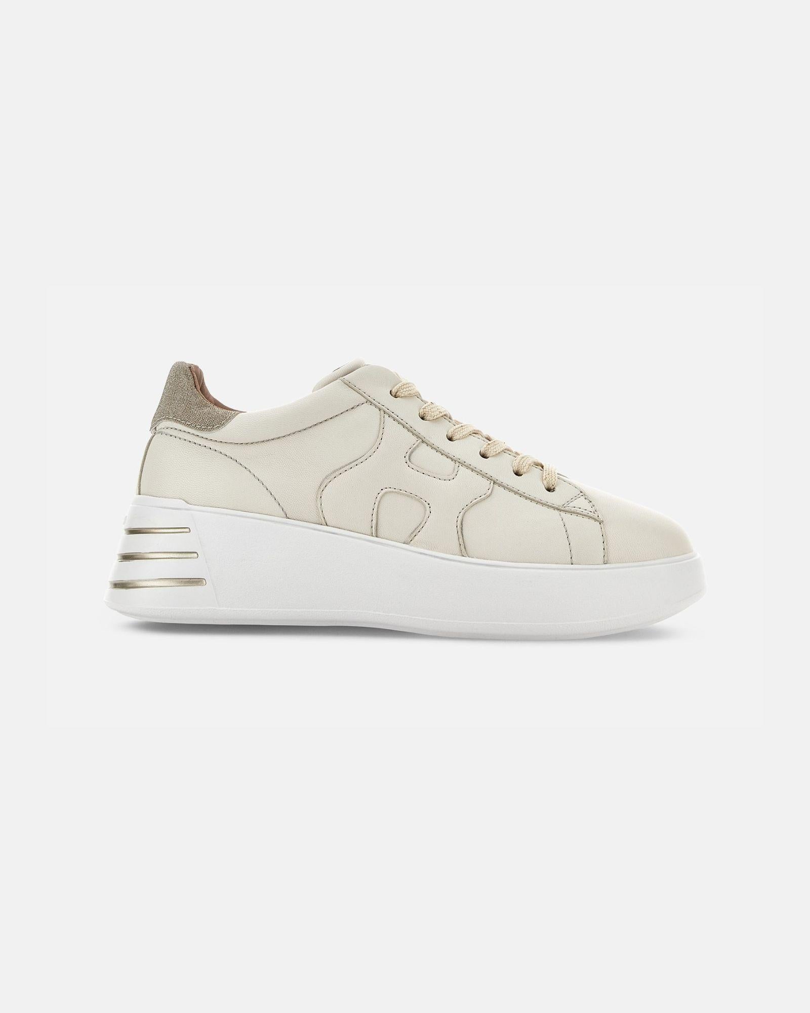 Sneakers Hogan Rebel<BR/>Avorio Oro HXW5640DN61RCB. 367T HOGAN