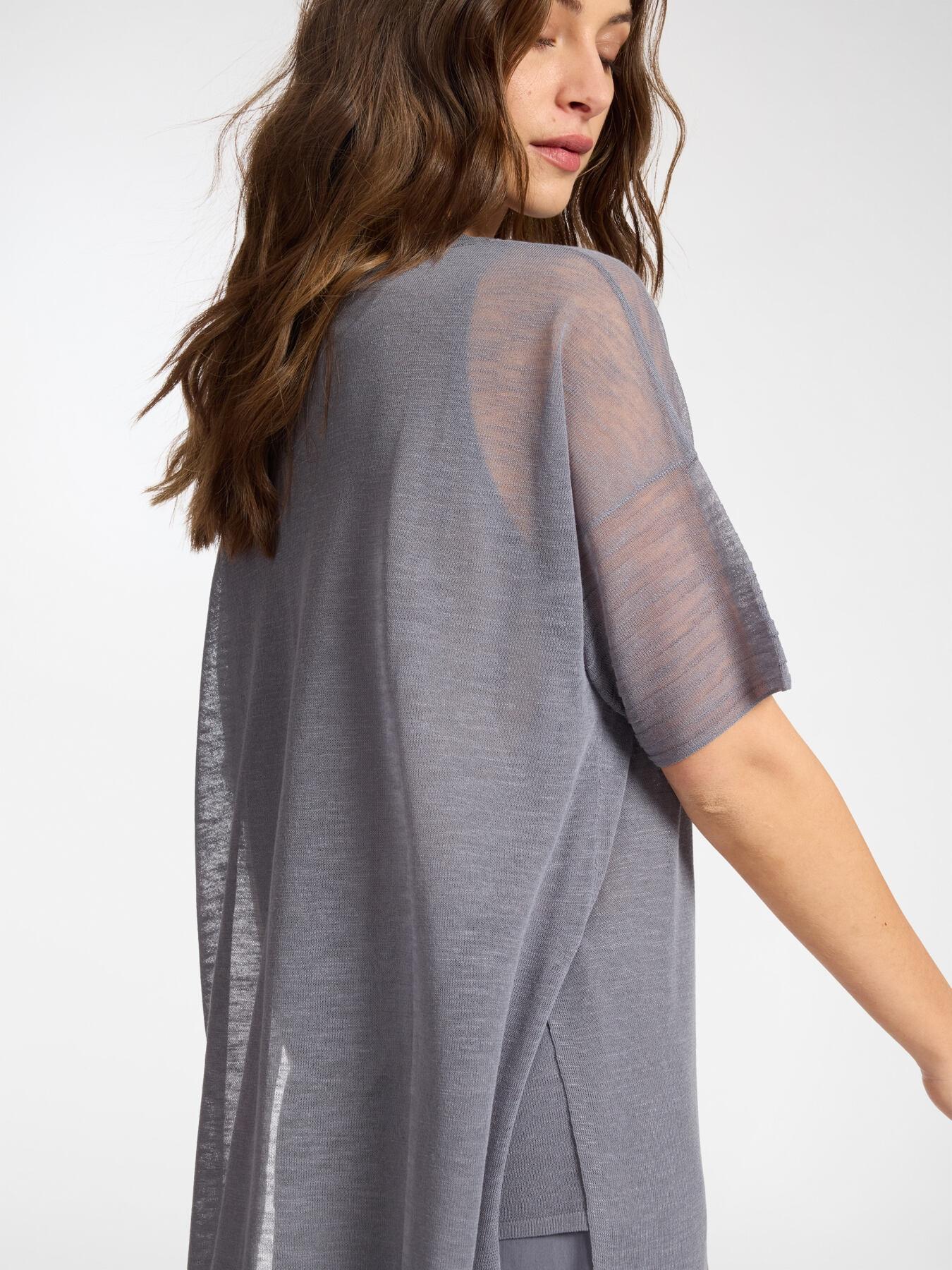 Maglia girocollo misto lino<BR/> M609Z000758N 23 ELENA MIRO