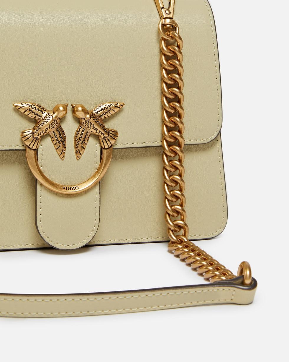 Borsa mini a mano Love Bag Top Handle in pelle<BR/> 100071A0F1 C39Q PINKO