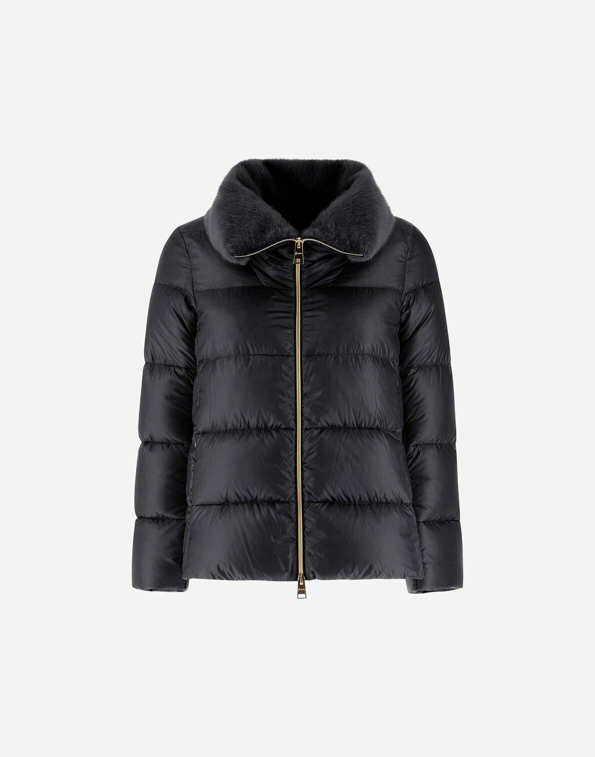 GIACCA IN NYLON ULTRALIGHT E LADY ALTERNATIVE FUR<BR/> PI001923D12017Z 9300 HERNO