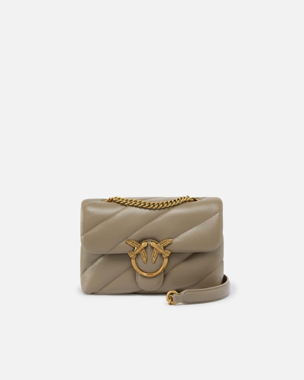 Borsa donna Mini Love Bag Puff Maxi Quilt in pelle