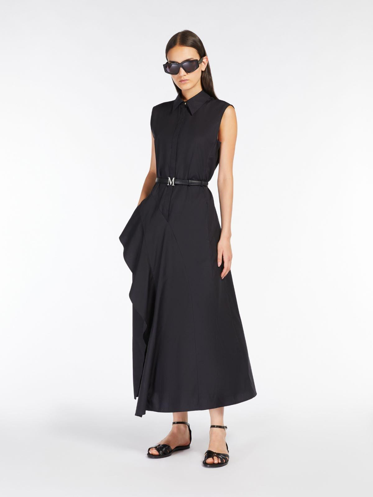 Abito A-line in popeline<BR/> KERAS 004 MAX MARA STUDIO