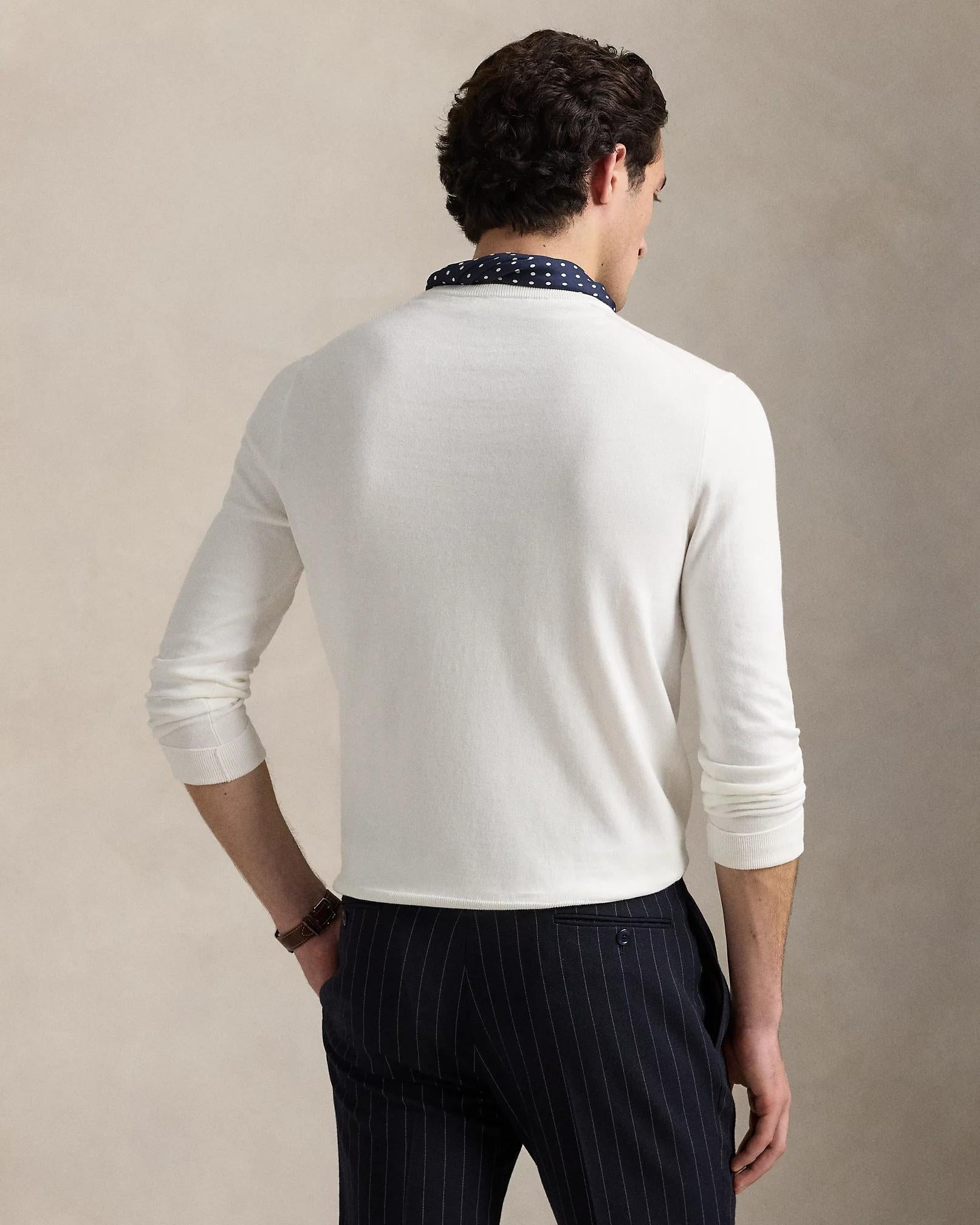 Maglia in cotone effetto texture 710890558 506 RALPH LAUREN