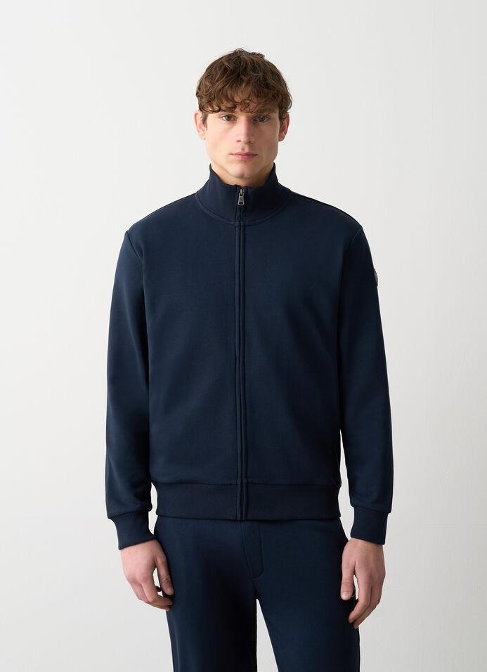 Felpa uomo in cotone full zip