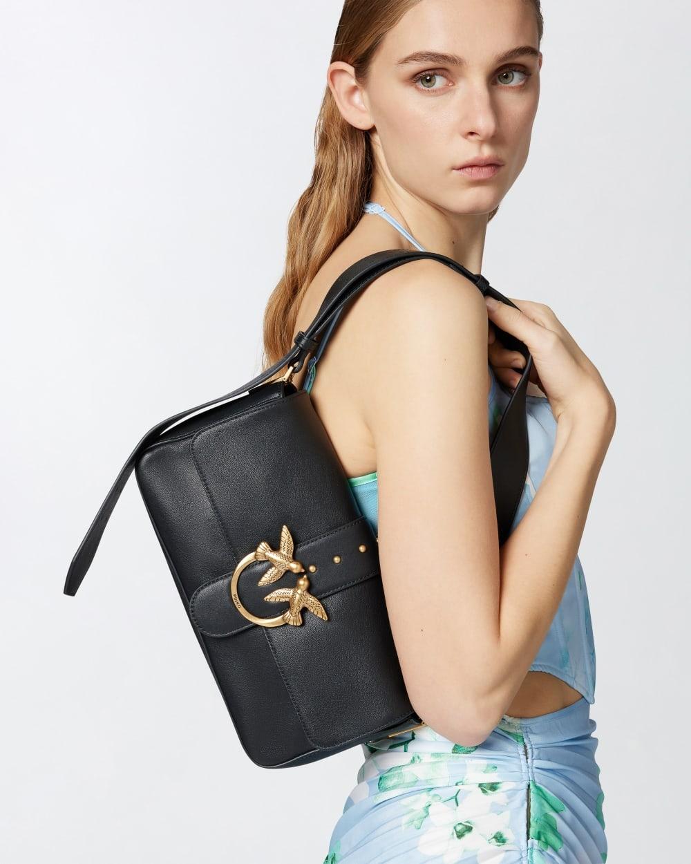 Borsa morbida a spalla Love Bag grande in pelle