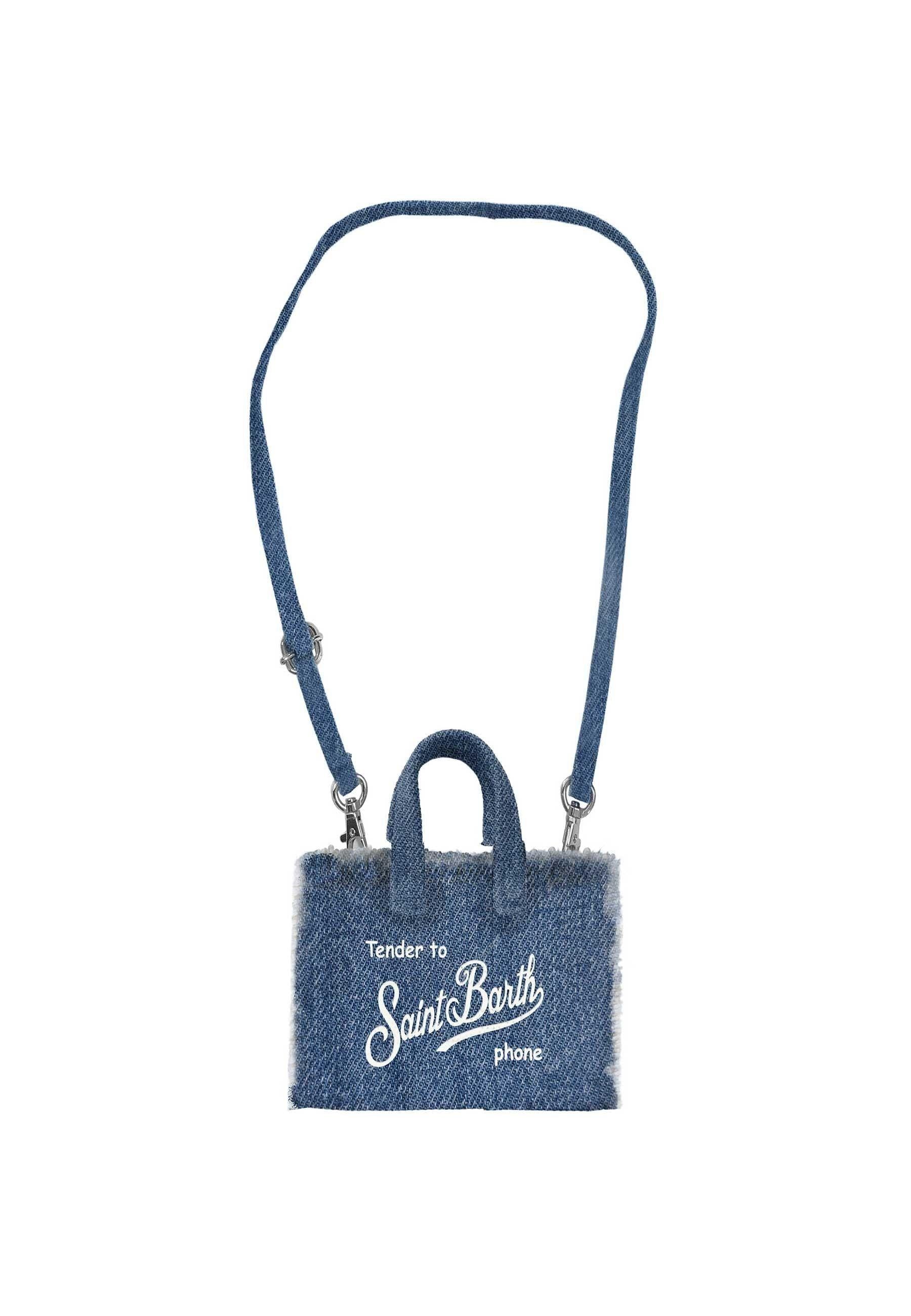Phone Bag in denim PHONE009 00436L MC2 SAINT BARTH