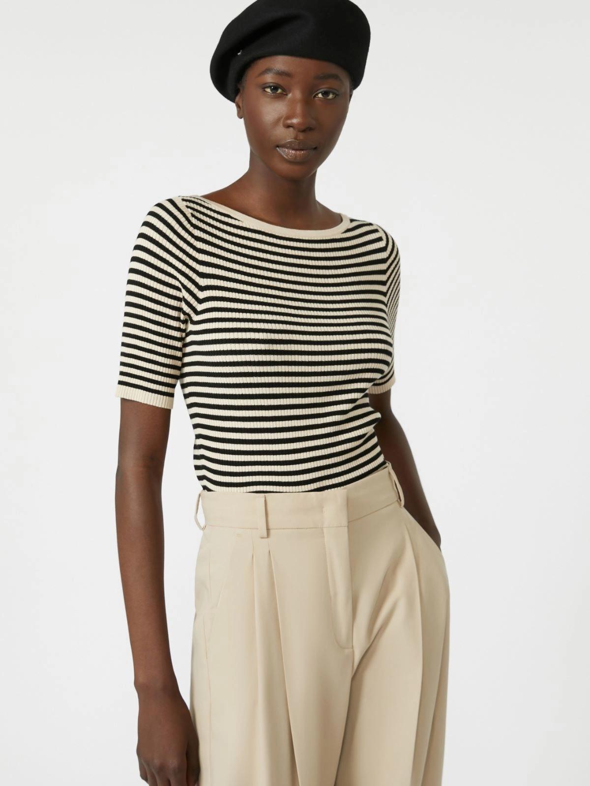 T-shirt aderente in viscosa stretch WASER 018 WEEKEND