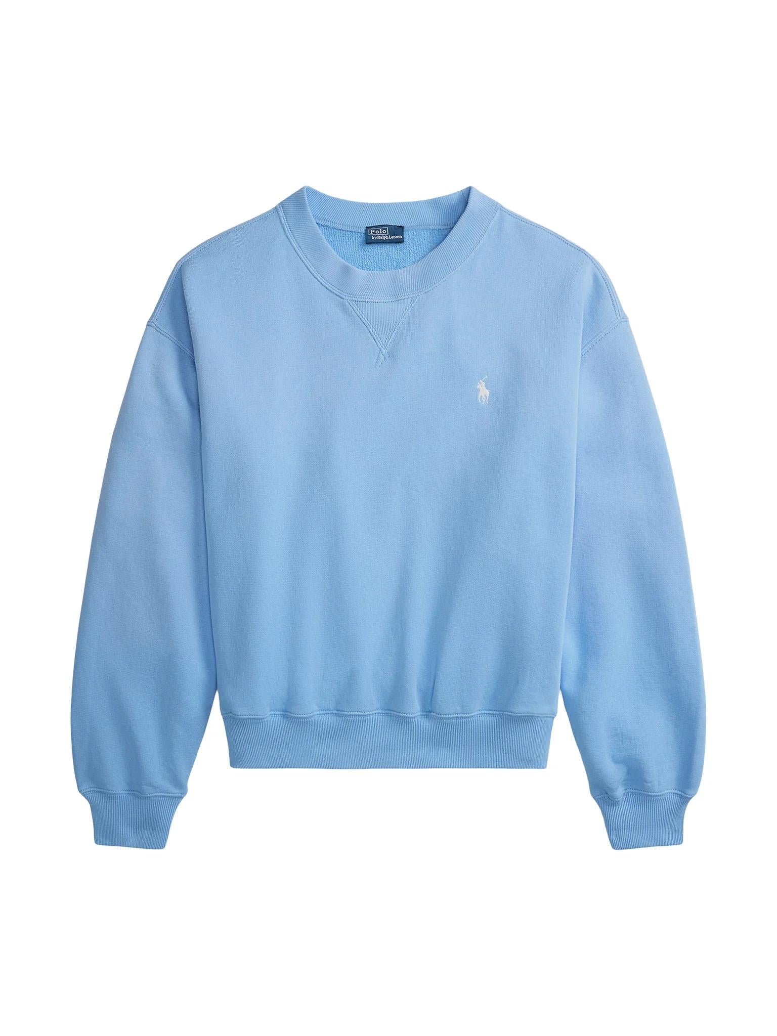 Felpa donna in misto cotone girocollo 211971690 500 RALPH LAUREN