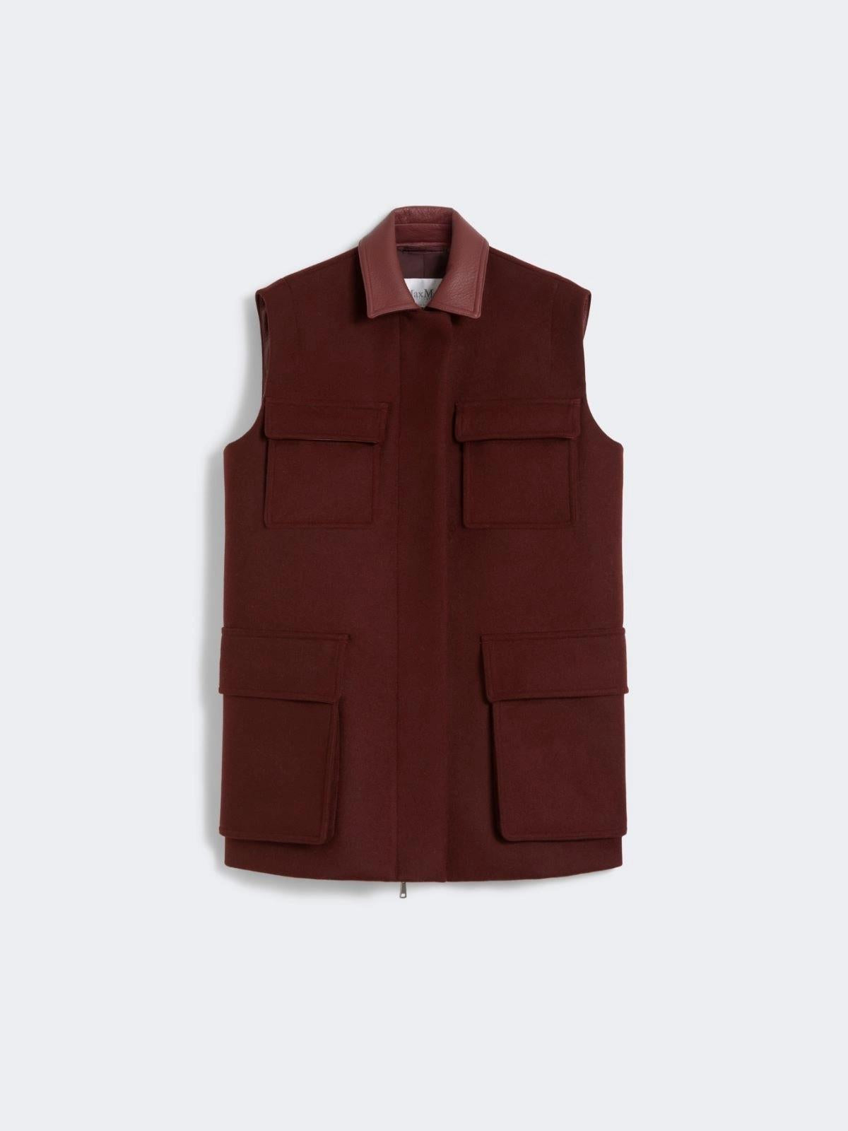 Gilet lungo in lana, alpaca e cachemire AEROSO1234 009 MAX MARA