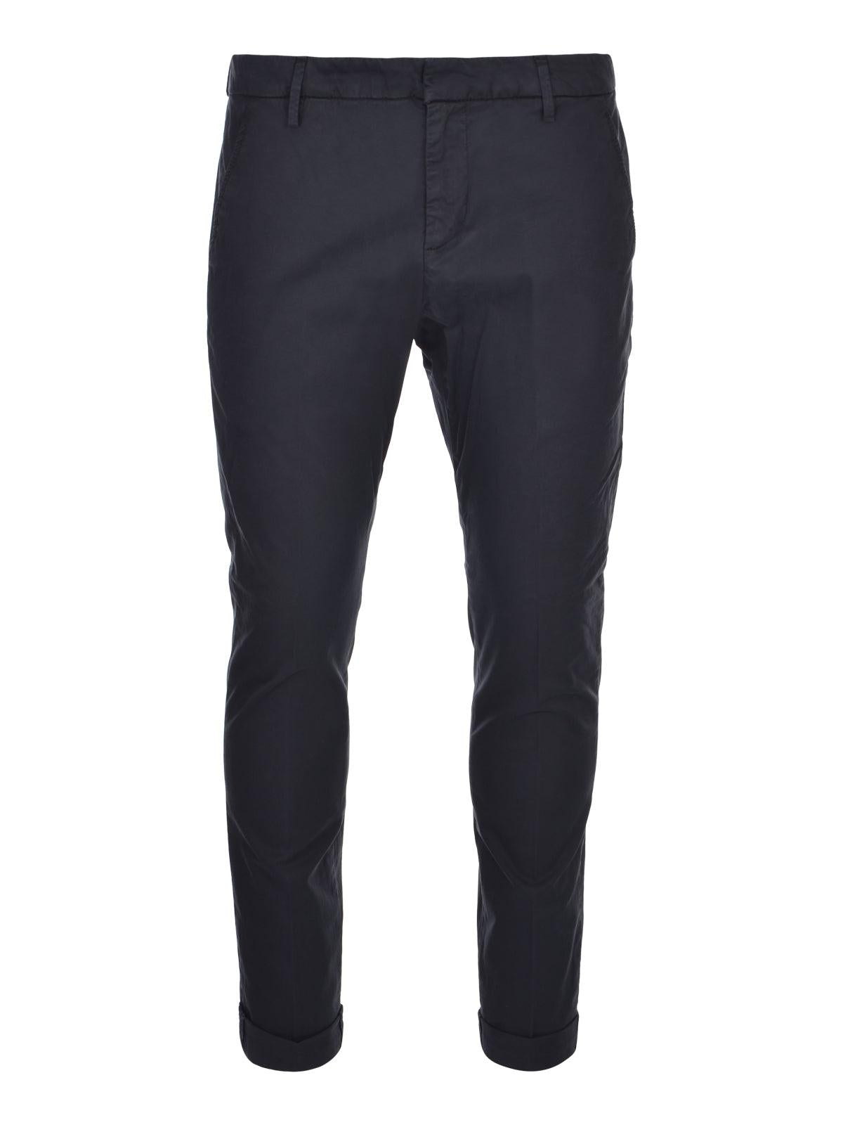 Pantaloni Gaubert slim in popeline leggero<BR/> UP235GSE046UIZ1 890 DONDUP