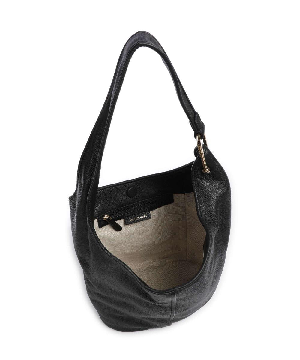 Sonny Borsa hobo pelle di vacchetta grana nero 30F4G2YL6L 001 MICHAEL KORS