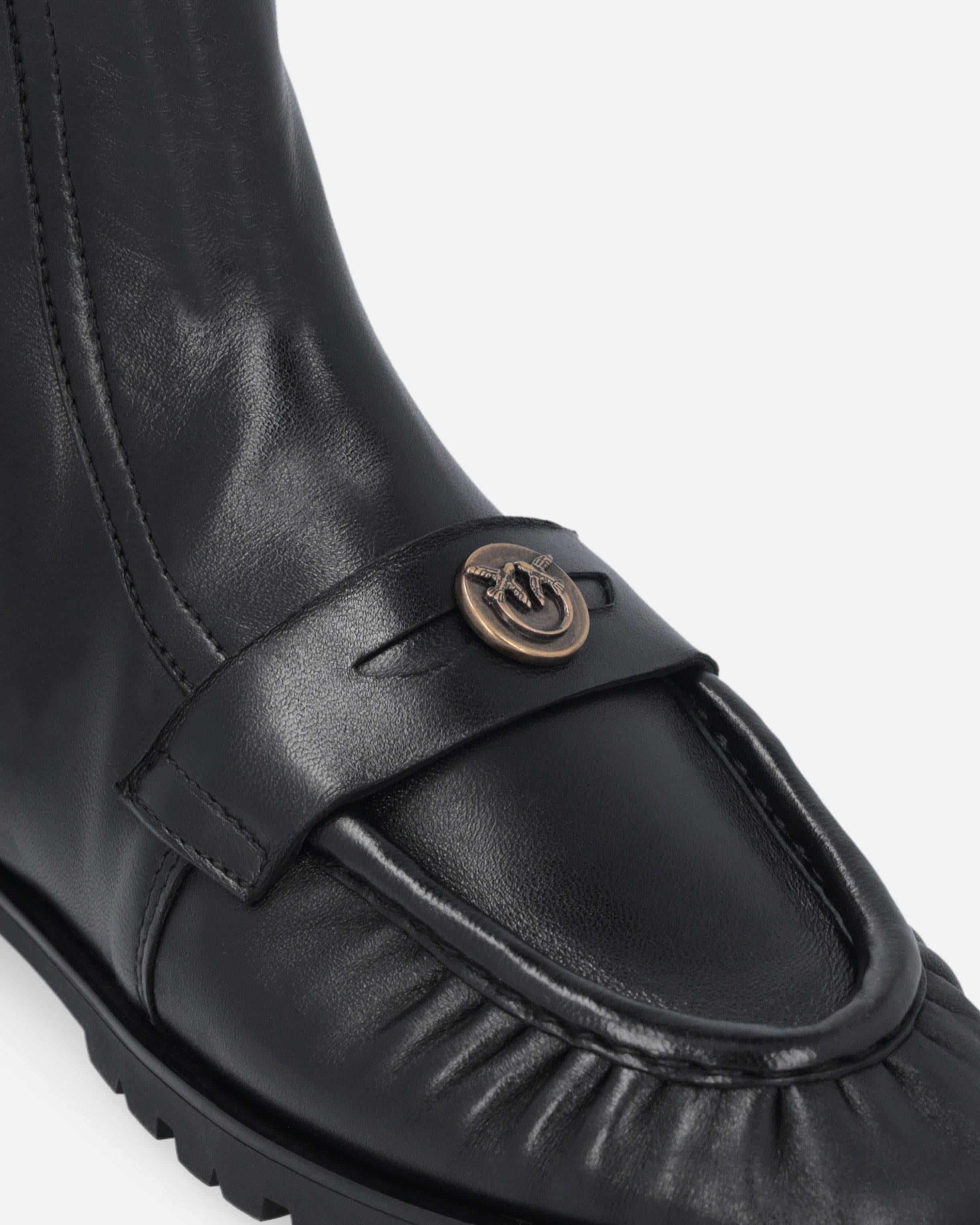 Stivaletti con placca logo Love Birds<BR/><BR/> SD0437P003 Z99 PINKO