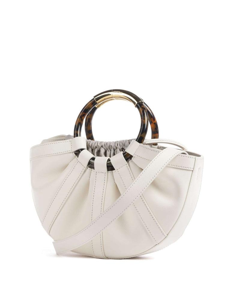 Shell Borsa a mano pelle a grana fine pearl<BR/><BR/> E1U5A180301 N17 COCCINELLE