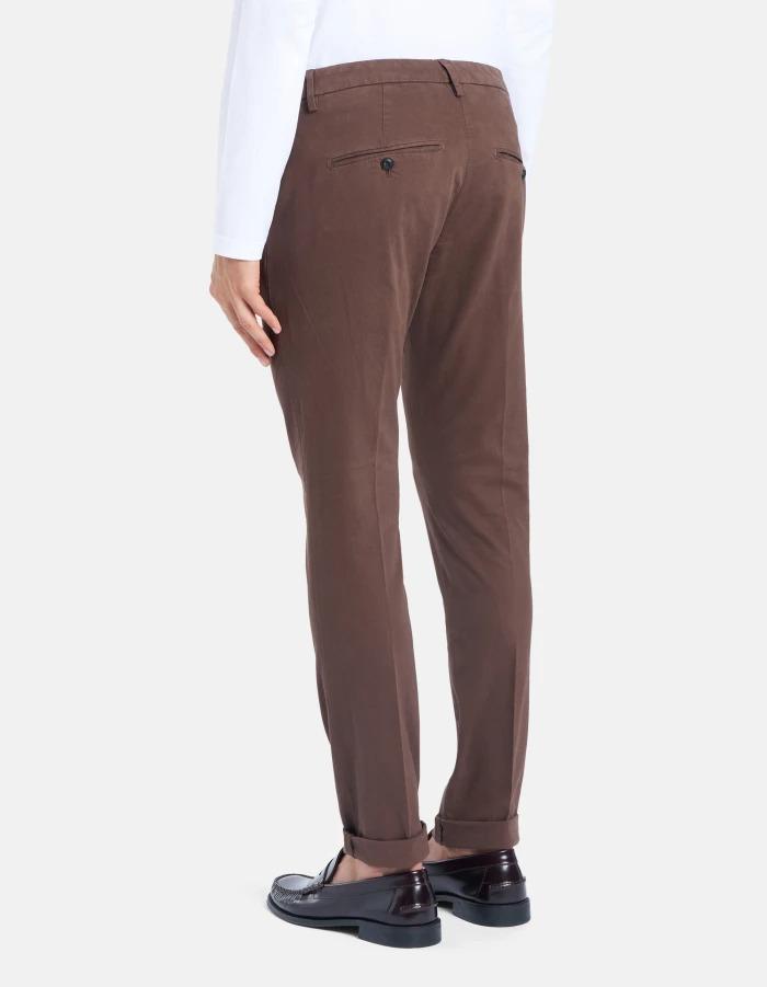 Pantaloni Gaubert slim in gabardina mano calda<BR/> UP235GSE043PTD 789 DONDUP