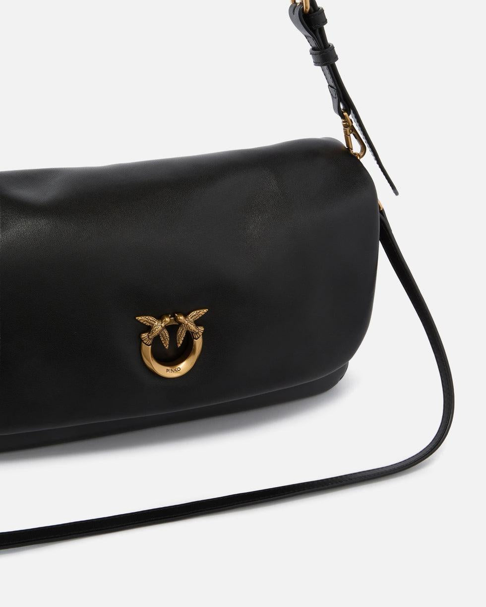 Borsa a tracolla media Love Bag Click Soft Horizontal Handle in pelle<BR/> 106178A0QO Z99Q PINKO