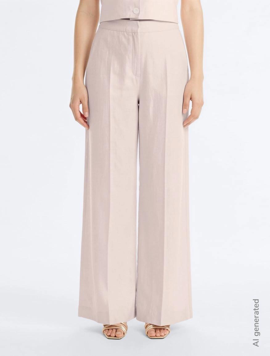 PANTALONI IN MISTO LINO IBLVINO 002 IBLUES