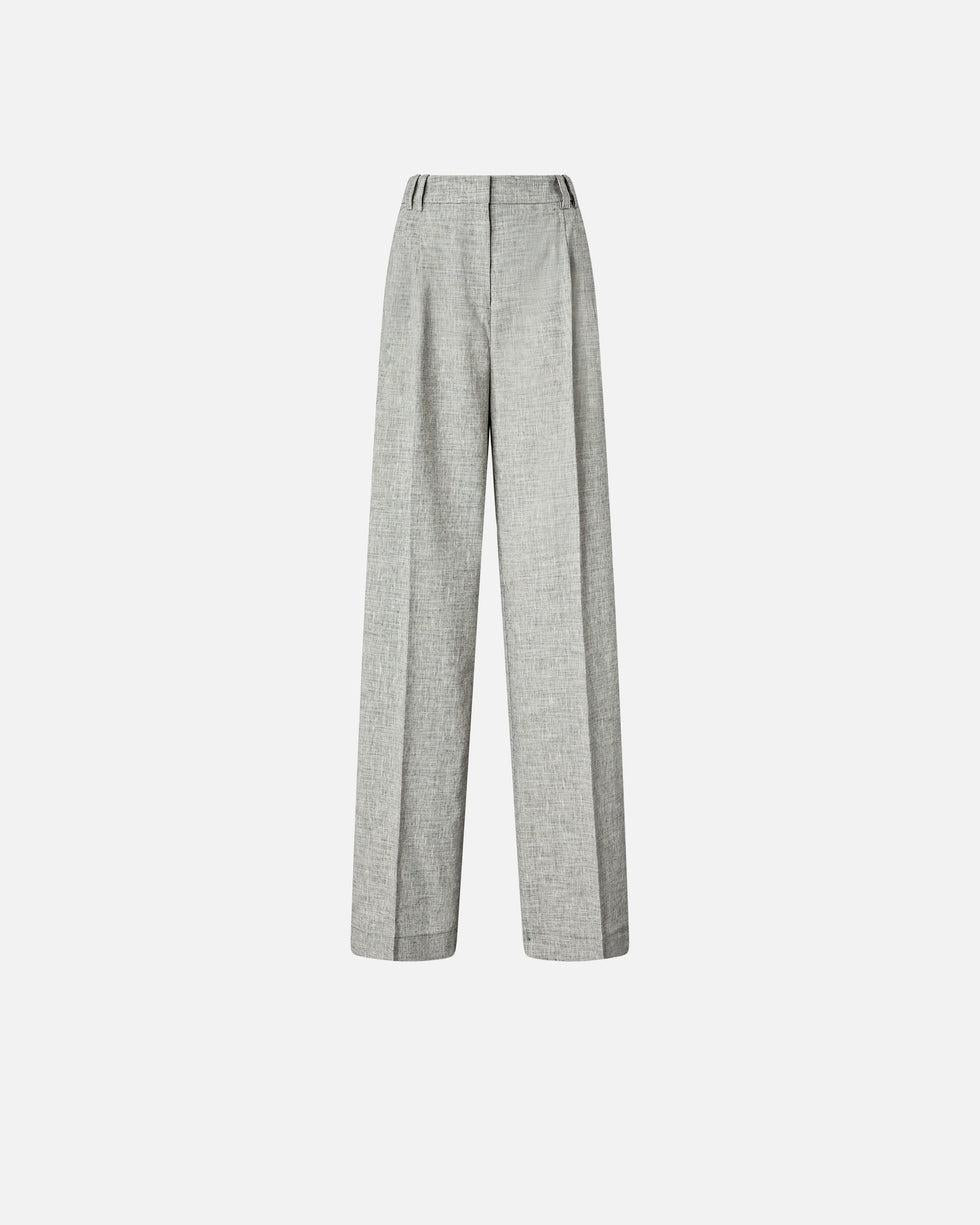 Pantaloni fiammati con piega stirata<BR/> 106918A3AS ZZ2 PINKO